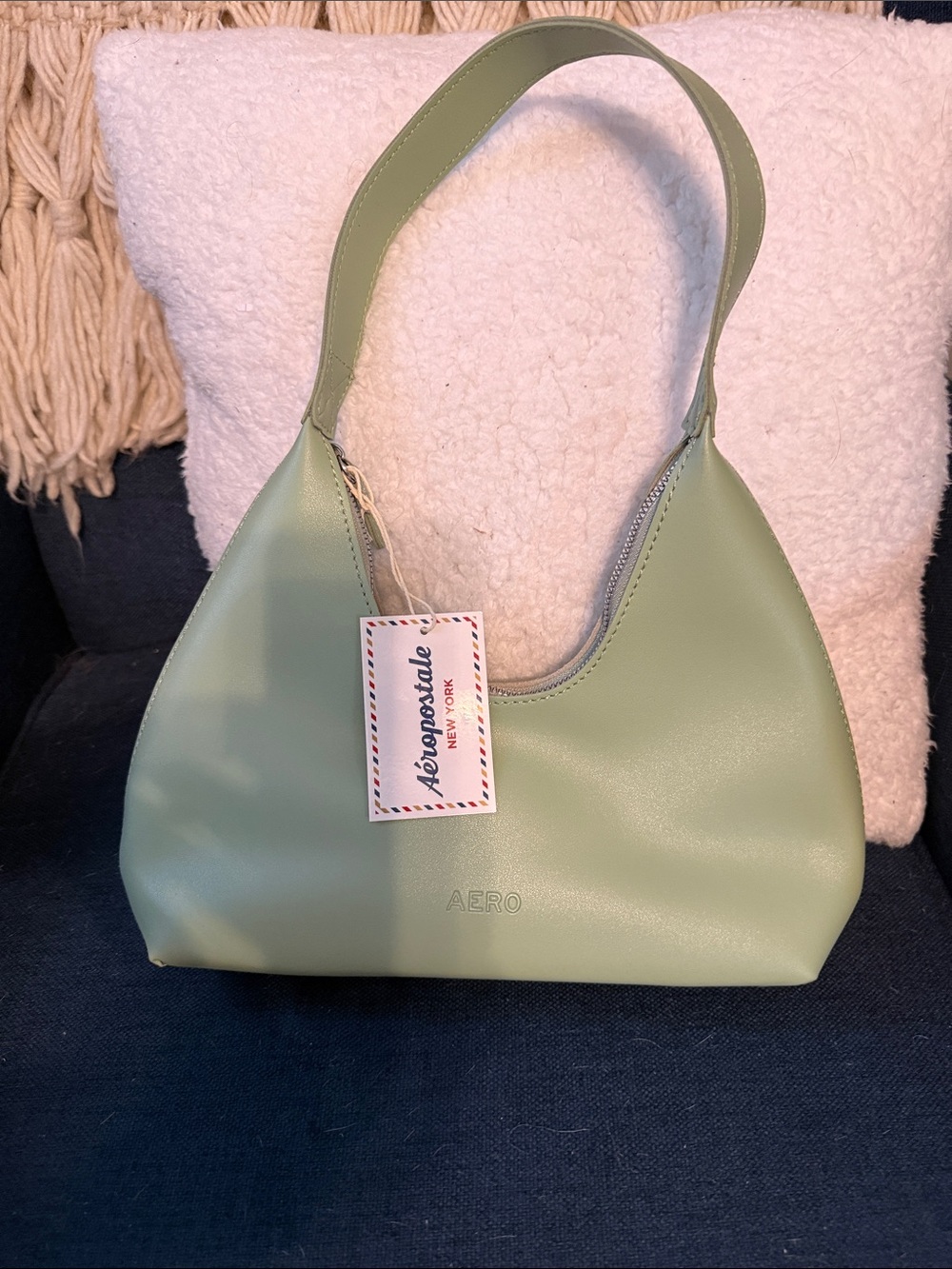 Aeropostale Light Sage Green Shoulder Bag